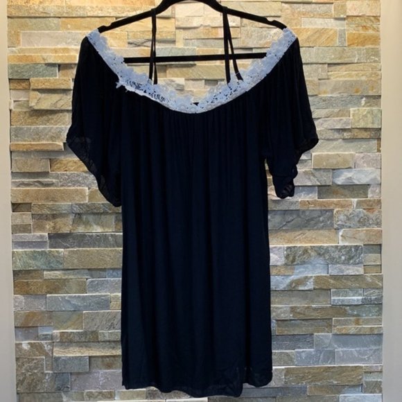 Overmal Black blouse NWT - Picture 7 of 7